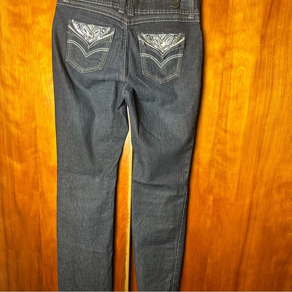 Roz & Ali gemstone jeans 23% cotton size 8 - Picture 7 of 10